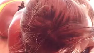 Hottie Beach Blowjob