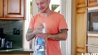 Horny stepbrother fucks his stepsister like the slut she is