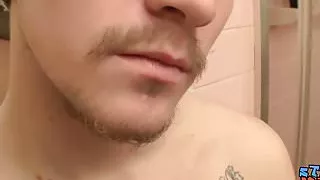 Lex Lane presents his glorious hairy cock and masturbates