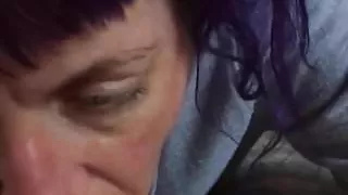 Punk chick sucks my cock