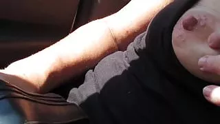 My Boots and Nipples and masterbating my breast