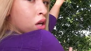 Public Agent Teen blonde Briana Bounce with real big boobs