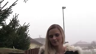 Public Agent Katy Pearl gets her tight pussy fucked in a car