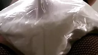 sissy locked in chastity cage wetting diapers