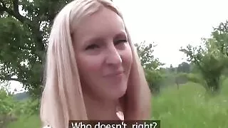 Sexy and hot ass Silvia gets rammed hard outdoor for cash