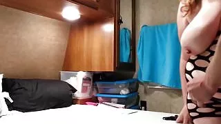 Fucking my bbw huge tit wife hard angle 2