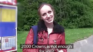 Skinny brunette but with amazing ass gets cunt filled