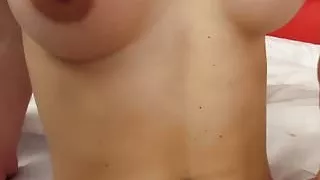 Busty tranny fucking male lovers ass deeply