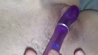 masterbating vibrator and blowjob 