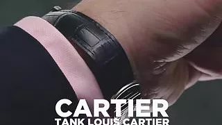 Cartier Tank Americaine in Steel Wrist Rotation