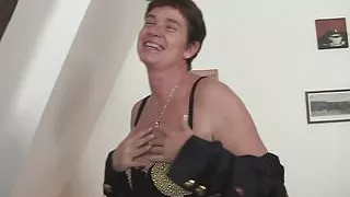 They film very old granny threesome