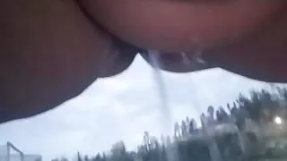 Baby girl finally pees outside 09092017