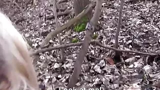 Public Pick Ups - Euro Blonde Bangs Outdoors starring Nikky