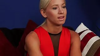 Euro cfnm babe sucking firsttimers cock