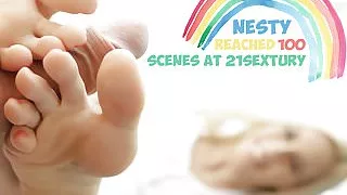 Super hot foot fetish and cocksucking compilation with Nesty