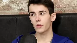 Alexis Tivoli grabs his big boner and jacks it off solo