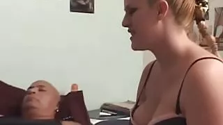 Bend over and get ready for my fat strapon