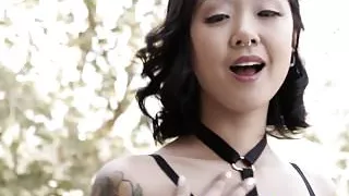 Skull fucked asian jizzed