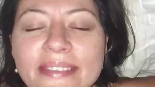 Cum on face