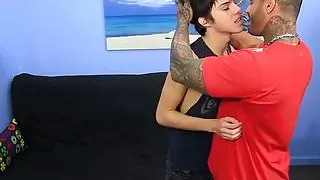 Tattoed hunk Alexander pounds the hot ass of Kyler Moss