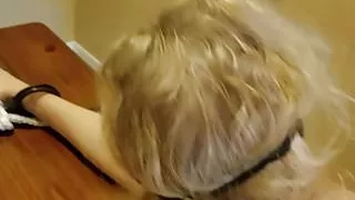 Mature Blonde Squirting in Bondage
