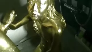 Gold painted Japanese sex