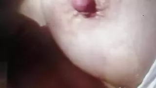 playing with my breast