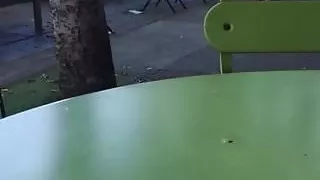 Young busty college student