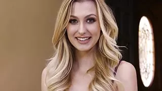 Skull fucked blonde gags