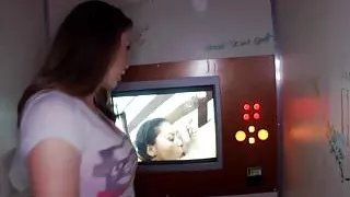 Dickriding gloryhole beauty rubbing pussy