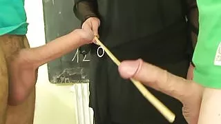 Granny teacher double penetration