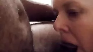 Big thick black dick blowjob