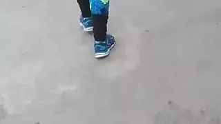 Gostosa indo para academia