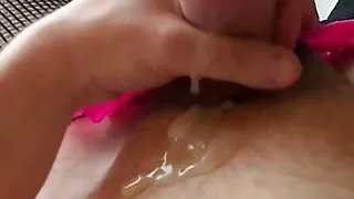 crossdresser panties horny CUM CUMSHOT