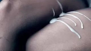 Semen (Cum Lube) on Pantyhose