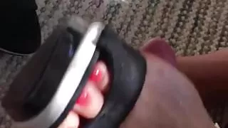Black high heels shoejob