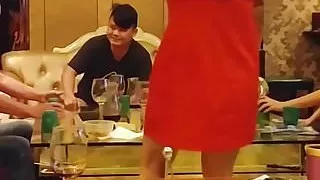 Chinese wife dancing in the club