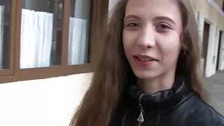 European beauty banged at fake casting