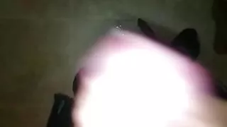 Cumshot on Hotel Balcony