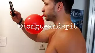 Balloon Fetish - Chris Taking Balloon Selfies