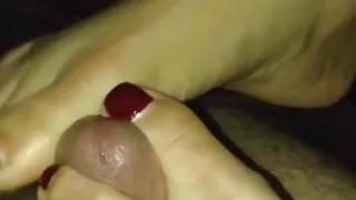 Last footjob favorite Latina