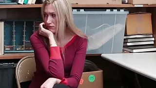 Teen Sierra Nicole gets hammered hard by security dude