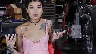 BANG Confessions: Honey Gold Quivers As She Cums On A Bike