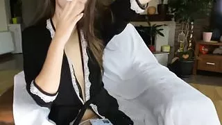 Sexy Fair Skin Italian Smoking Cigarette