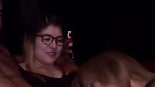 Glam cfnm babe dickriding stripper at party