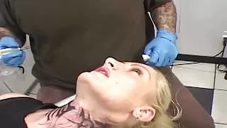 Alira Astro Extreme Throat Tattoo