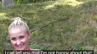 European lesbians pussylicking in forest park