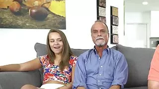 Teen babe pussylicked by stepdads friend