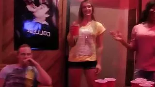 College partygirl pussyfucked after sucking
