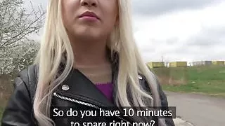 Public Agent Cute Russian Teen Blonde Fucked on Wasteland
